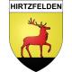 Hirtzfelden 68 ville sticker blason écusson autocollant adhésif