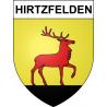 Hirtzfelden 68 ville sticker blason écusson autocollant adhésif