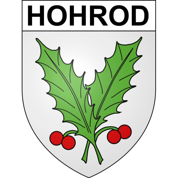 Hohrod 68 ville sticker blason écusson autocollant adhésif