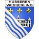 Husseren-Wesserling 68 ville sticker blason écusson autocollant adhésif