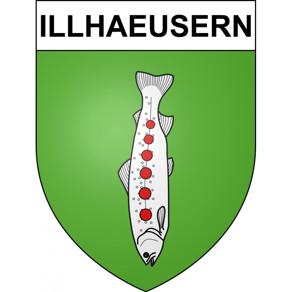 Illhaeusern 68 ville sticker blason écusson autocollant adhésif