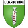 Illhaeusern Sticker wappen, gelsenkirchen, augsburg, klebender aufkleber