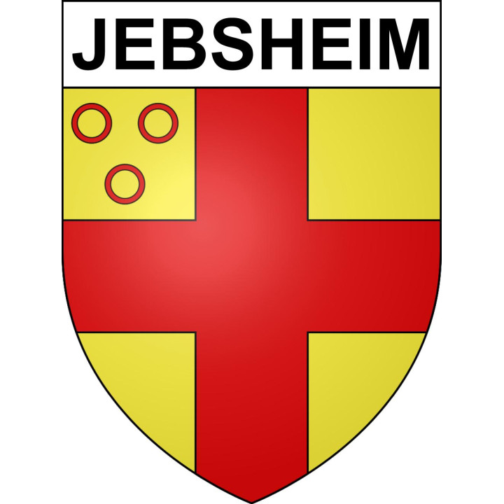 Stickers coat of arms Jebsheim adhesive sticker