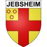 Jebsheim 68 ville sticker blason écusson autocollant adhésif