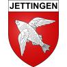 Pegatinas escudo de armas de Jettingen adhesivo de la etiqueta engomada