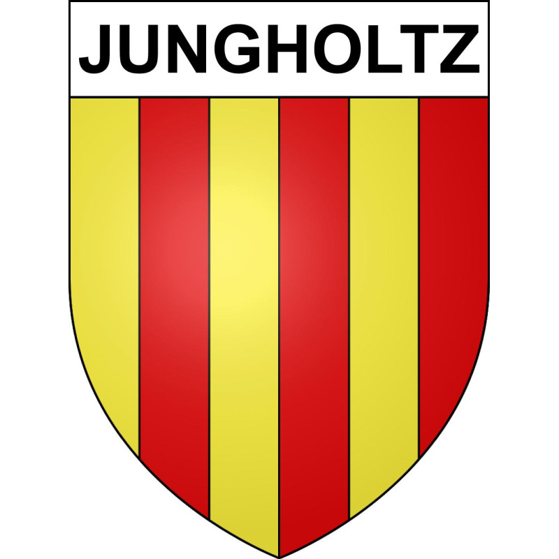 Pegatinas escudo de armas de Jungholtz adhesivo de la etiqueta engomada