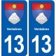 13 Ventabren logo ville autocollant plaque sticker