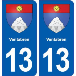 13 Ventabren logo ville autocollant plaque sticker
