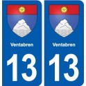 13 Ventabren logo ville autocollant plaque sticker