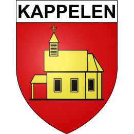 Pegatinas escudo de armas de Kappelen adhesivo de la etiqueta engomada