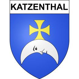 Katzenthal Sticker wappen, gelsenkirchen, augsburg, klebender aufkleber