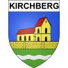 Pegatinas escudo de armas de Kirchberg adhesivo de la etiqueta engomada