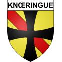 Pegatinas escudo de armas de Knœringue adhesivo de la etiqueta engomada