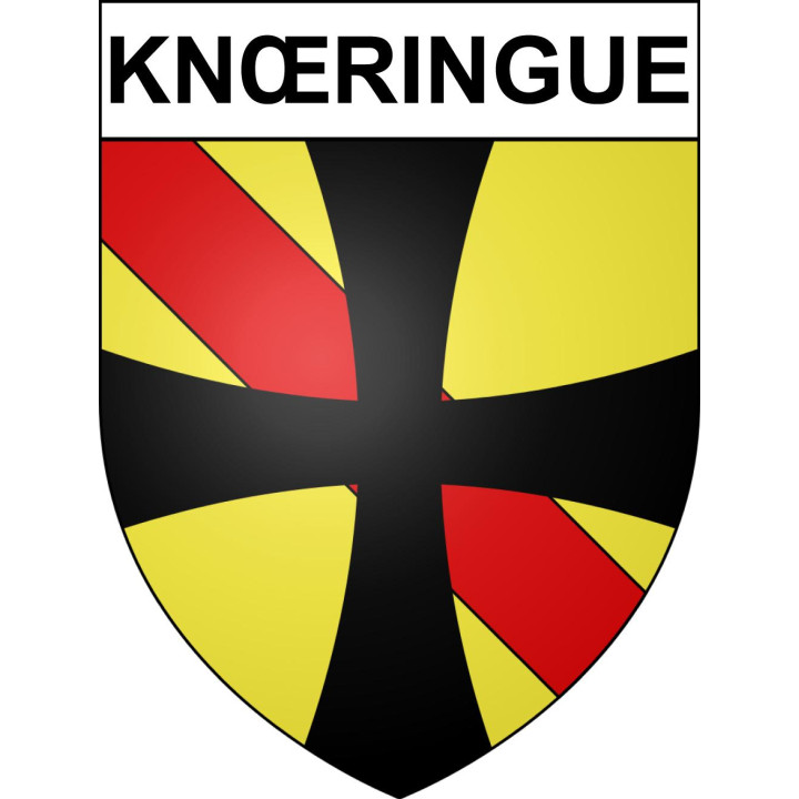 Knœringue 68 ville sticker blason écusson autocollant adhésif