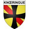 Pegatinas escudo de armas de Knœringue adhesivo de la etiqueta engomada
