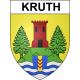 Kruth 68 ville sticker blason écusson autocollant adhésif