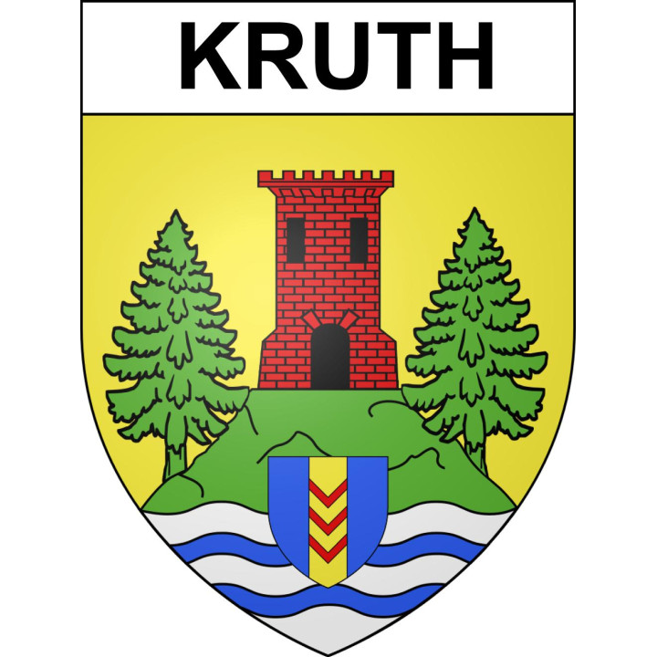Stickers coat of arms Kruth adhesive sticker
