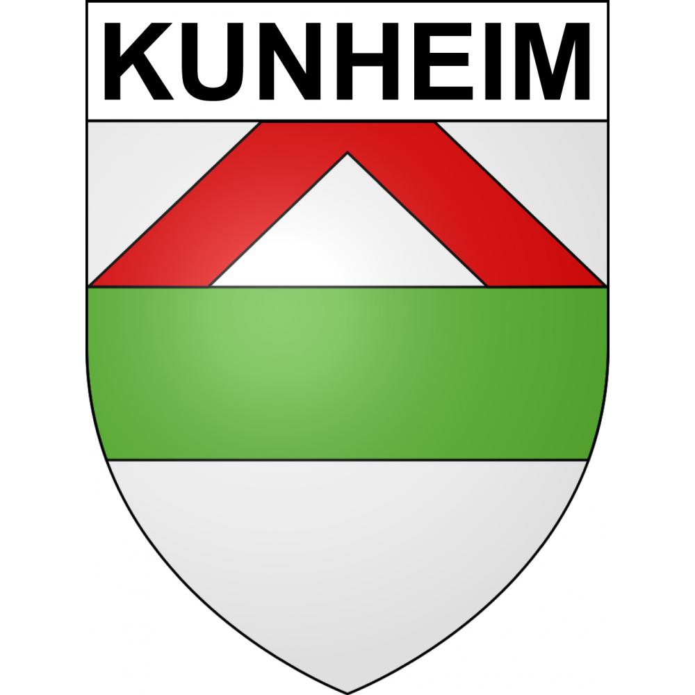 Pegatinas escudo de armas de Kunheim adhesivo de la etiqueta engomada