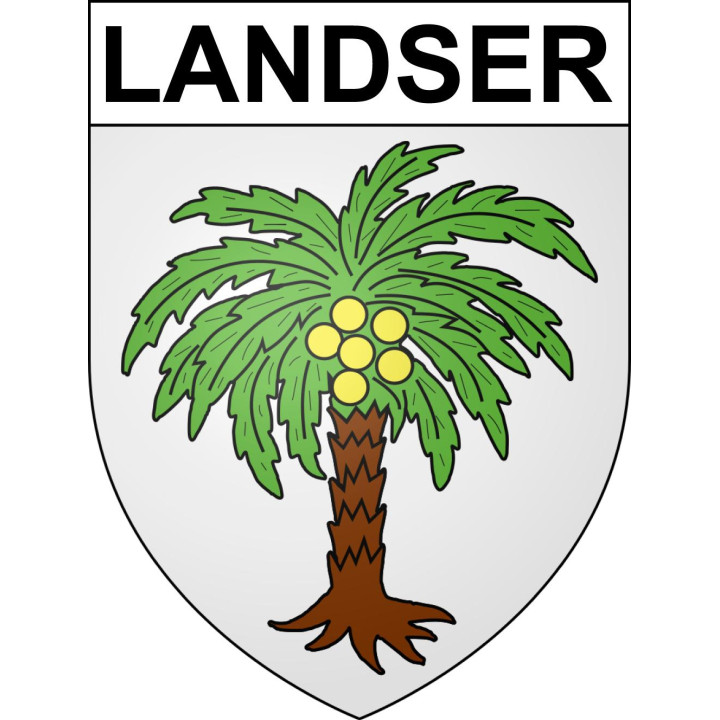 Landser 68 ville sticker blason écusson autocollant adhésif