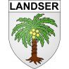 Landser 68 ville sticker blason écusson autocollant adhésif