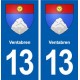 13 Ventabren logo ville autocollant plaque sticker