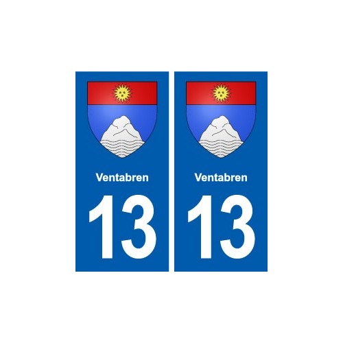13 Ventabren logo ville autocollant plaque sticker