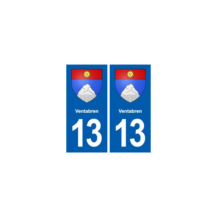 13 Ventabren logo ville autocollant plaque sticker