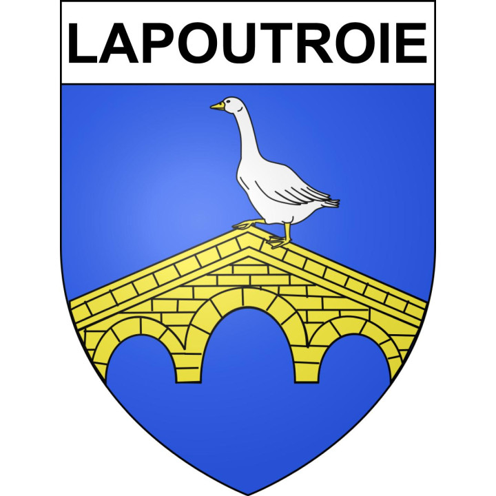 Stickers coat of arms Lapoutroie adhesive sticker