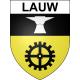 Pegatinas escudo de armas de Lauw adhesivo de la etiqueta engomada