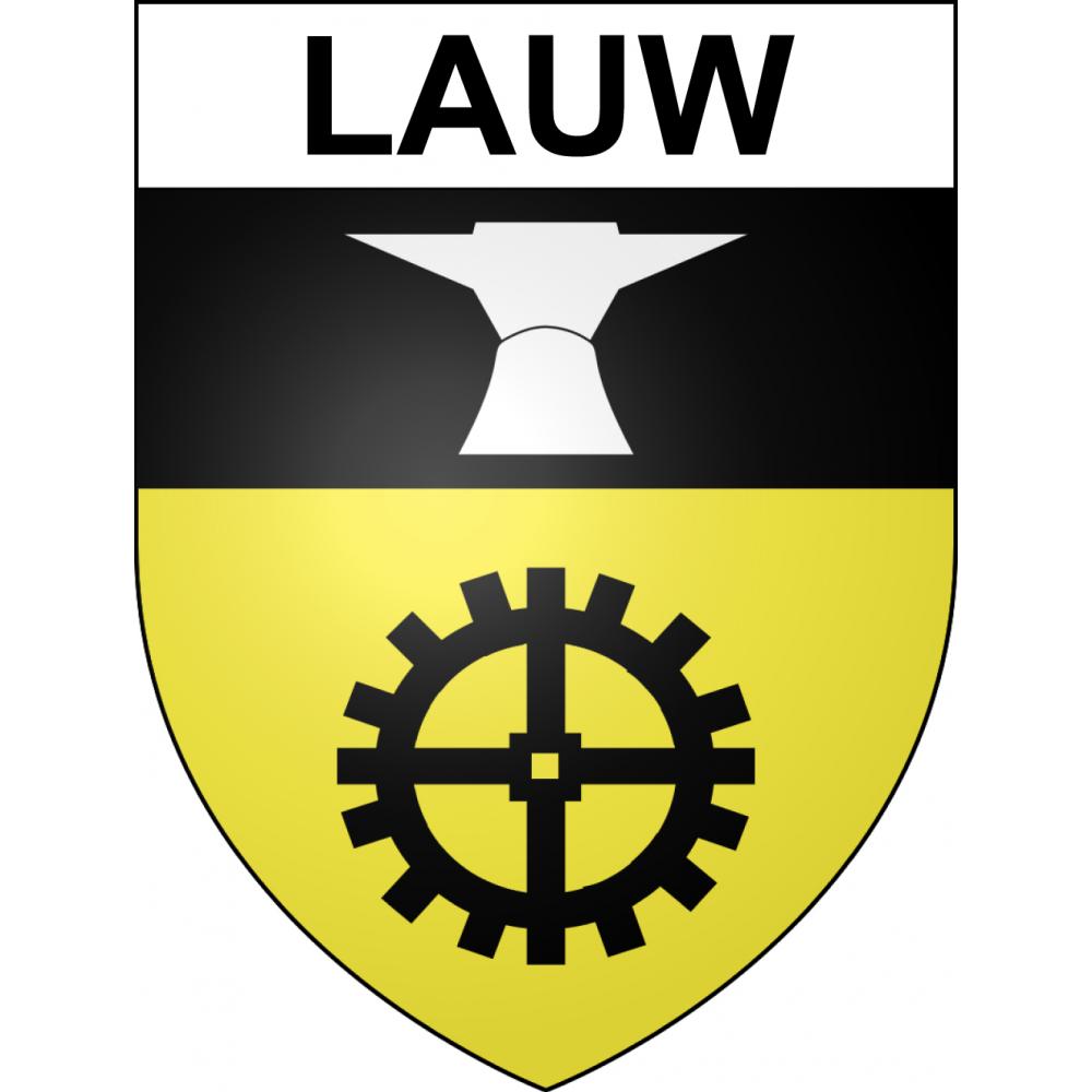 Pegatinas escudo de armas de Lauw adhesivo de la etiqueta engomada