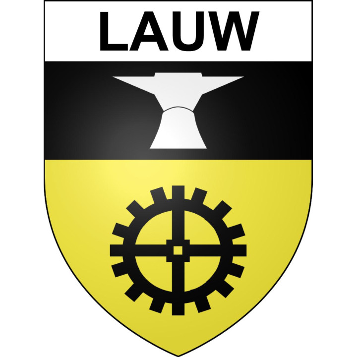 Lauw Sticker wappen, gelsenkirchen, augsburg, klebender aufkleber