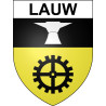 Pegatinas escudo de armas de Lauw adhesivo de la etiqueta engomada