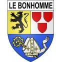 Stickers coat of arms Le Bonhomme adhesive sticker