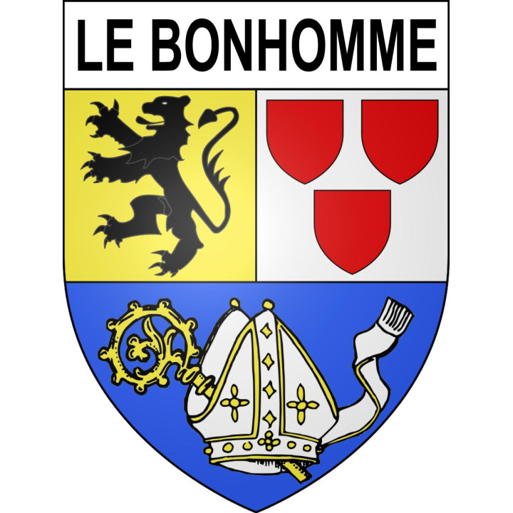 Stickers coat of arms Le Bonhomme adhesive sticker