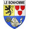 Le Bonhomme 68 ville sticker blason écusson autocollant adhésif