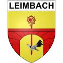 Pegatinas escudo de armas de Leimbach adhesivo de la etiqueta engomada