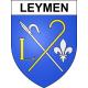 Pegatinas escudo de armas de Leymen adhesivo de la etiqueta engomada