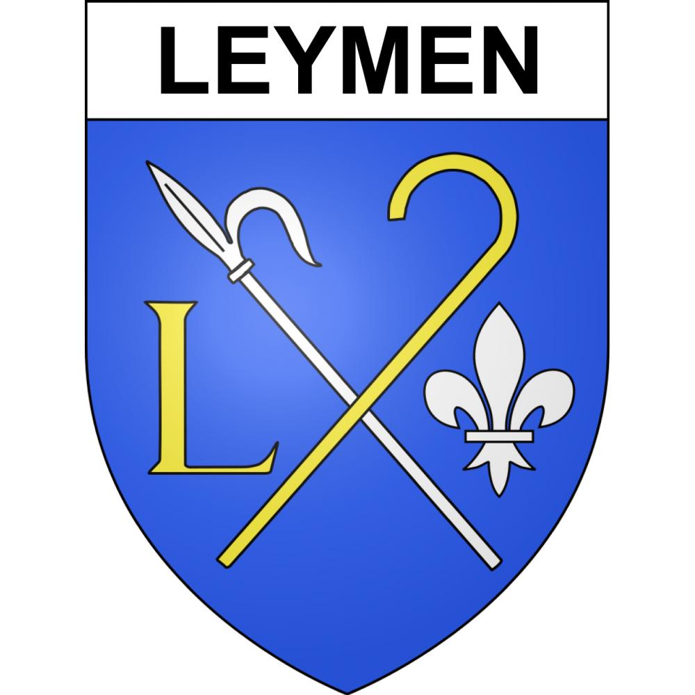 Leymen Sticker wappen, gelsenkirchen, augsburg, klebender aufkleber