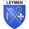Leymen Sticker wappen, gelsenkirchen, augsburg, klebender aufkleber