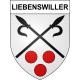 Liebenswiller 68 ville sticker blason écusson autocollant adhésif