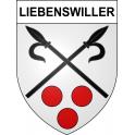 Stickers coat of arms Liebenswiller adhesive sticker