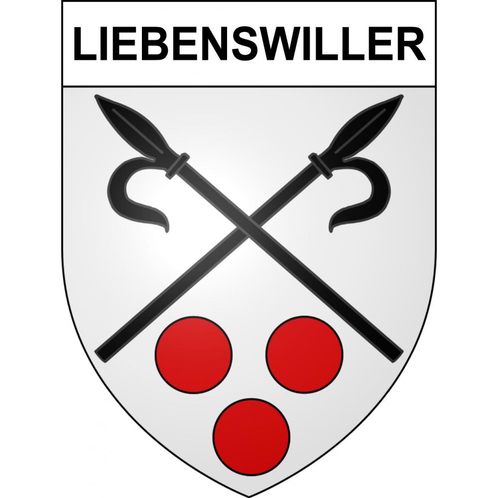 Liebenswiller 68 ville sticker blason écusson autocollant adhésif