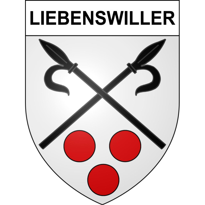 Stickers coat of arms Liebenswiller adhesive sticker