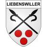 Stickers coat of arms Liebenswiller adhesive sticker