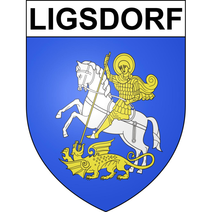 Stickers coat of arms Ligsdorf adhesive sticker