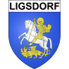 Ligsdorf Sticker wappen, gelsenkirchen, augsburg, klebender aufkleber