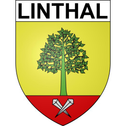 Linthal 68 ville sticker blason écusson autocollant adhésif