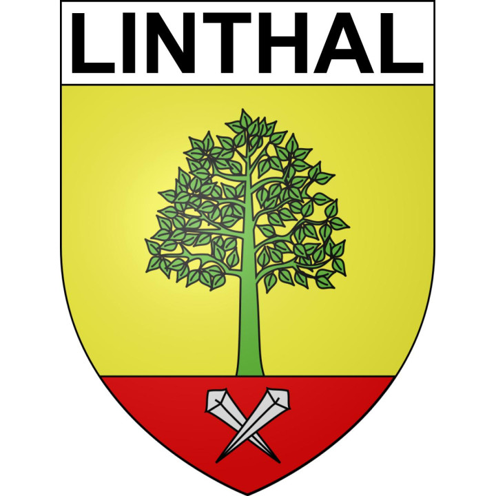 Linthal 68 ville sticker blason écusson autocollant adhésif