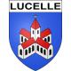 Pegatinas escudo de armas de Lucelle adhesivo de la etiqueta engomada