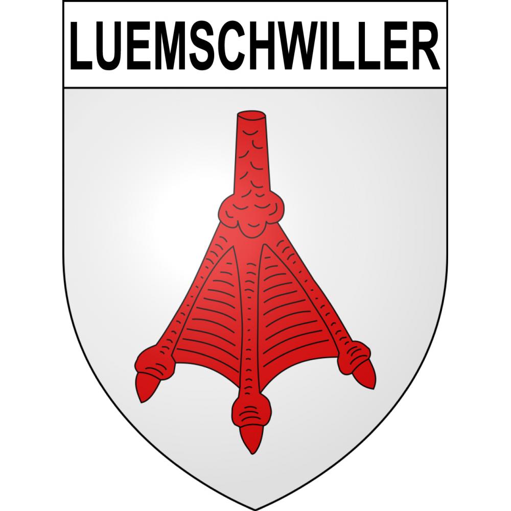 Luemschwiller Sticker wappen, gelsenkirchen, augsburg, klebender aufkleber